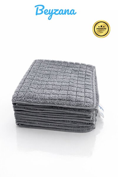5 Adet Çift Taraflı Microfiber Temizlik Bezi 40*40 cm
