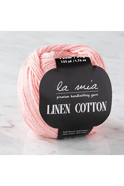 TEKNO La Mia Linen Cotton Light Pink Hand Knitting Lanyard - L185 - 33875