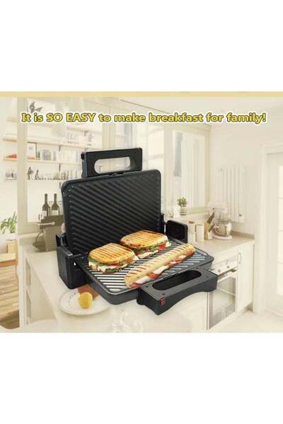 SOKANY KJ-208 Electric Grill Maker 2000W – Non-Stick Plates, 180° Open Design...