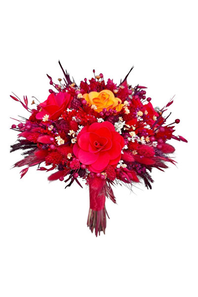 Eventissimi Buchet de Flori - Plante Uscate, Rosu / Roz