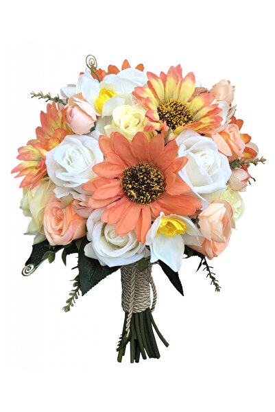 Eventissimi Buchet de Flori - Crizanteme si Trandafiri, Multicolor, 35 de fire