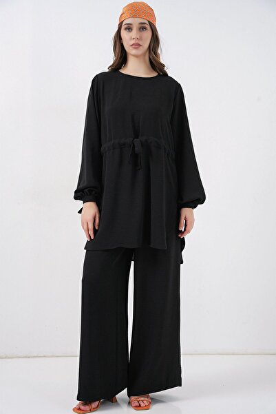 Hiccup Σετ BDART με λεπτομέρεια δέσιμου στον λαιμό και φαρδιά παντελόνια