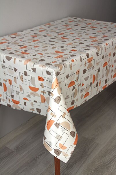 DDHOME Față de masă din PVC ștergabilă cu fibre 66-MrlGeometric