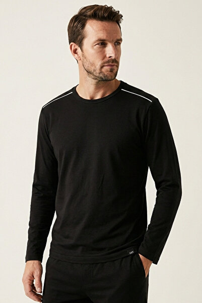 Elemge 100% bumbac, jerseu simplu, cu mânecă lungă, top de pijama, tricou pen...