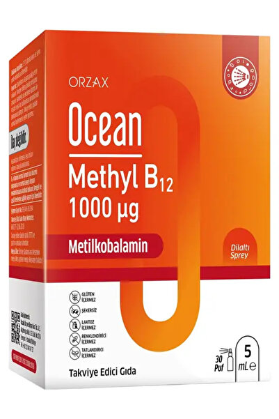 Orzax Ocean Methyl B12 Sprey 1000 mcg 5 ml