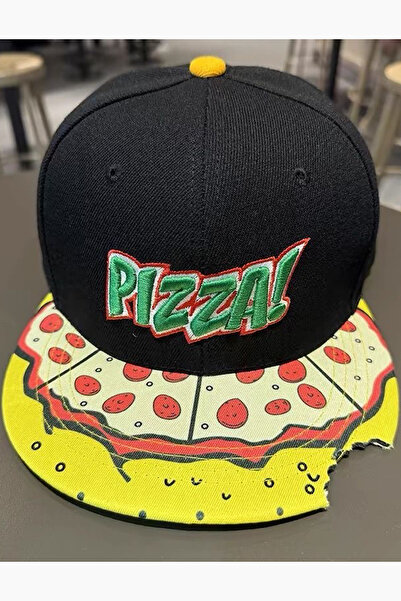 Giraffe Hip Hop Snapback Cap Şapka Siyah Unisex Erkek/Kadın (Arkası Ayarlamalı)