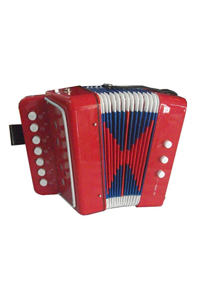 Krista Children's toy accordion, musical instrument without batteries, red
