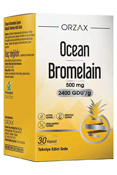 Orzax Ocean Bromelain 60 Kapsul