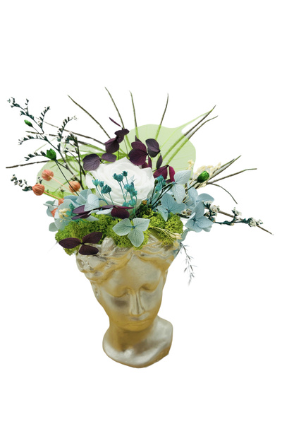 Eventissimi Aranjament floral cu Trandafir Criogenat si plante Criogenate in ...