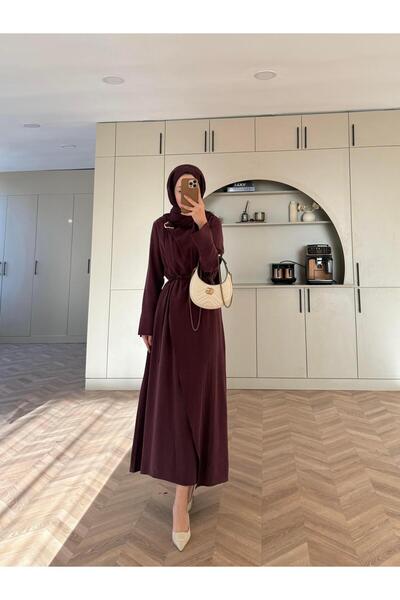 Trenddolabı Premium Kumaş Toka Detaylı Elbise