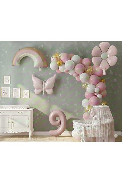 ÇITIPITISTORE Set de baloane pentru petrecerea de ziua de naștere cu fluture ...