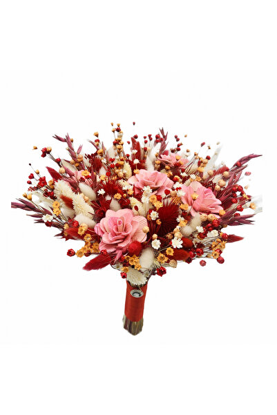 Eventissimi Buchet decorativ, plante uscate, multicolor