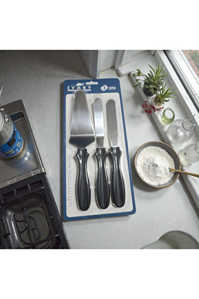 IVORY Steel Cake Spatula Set of 3