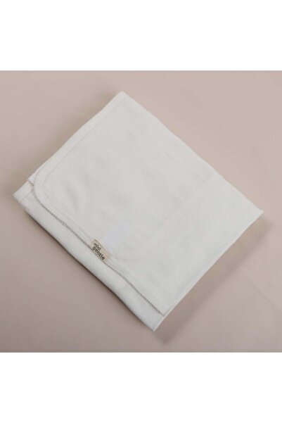 Generic ميني جنتل مهاد مواليد قطن سادة مقاس 95x85 سم - أوف وايت