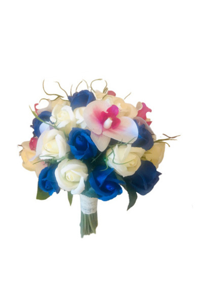 Eventissimi Medium customizable bouquet with roses and orchids (Blue, White, ...