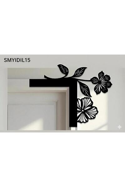 Simidil Design SMYİDİL DESİGN 30x30 cm Dekoratif Kapı Köşe Süsü - Siyah Boyan...