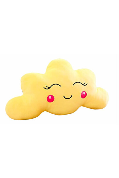 Krista Plush plush cushion, 65 cm, yellow