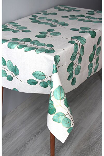 DDHOME مفرش طاولة من قماش البولي فينيل كلوريد القابل للمسح 8313-أوكالبتوس