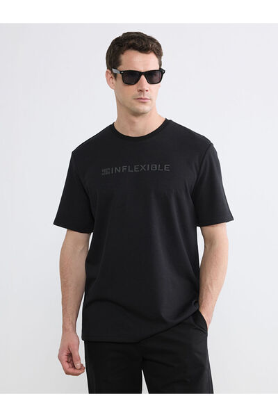 LC Waikiki RMZ GİYİM FARKIŞİLLİK Zero Roba Collar Tricou bărbătesc din bumbac...
