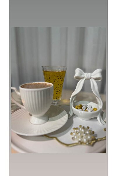 YK.3D.DESİGN Kahve Yanı Şık Sunum Fiyonklu Lokumluk ve Çikolatalık 2ADET Büyü...