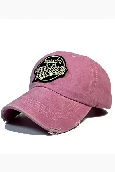 Giraffe Yıkamalı Eskitme Görünümlü Retro Pamuklu Siyah Beyzbol Cap Şapka