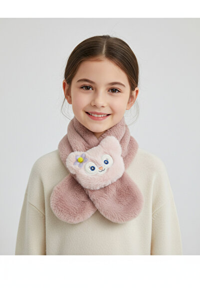 synshop Linabell Cute Fox Lina Bell Eșarfă pufoasă de pluș Guler pentru gât C...