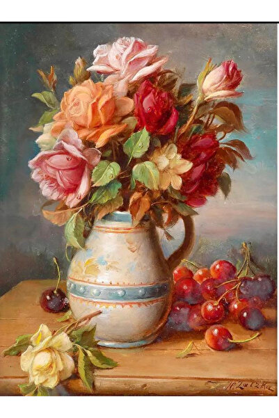 Krista Canvas Wall Art GM754 Goblin Diamonds Square, Framed, 50 x 40 cm, Whit...