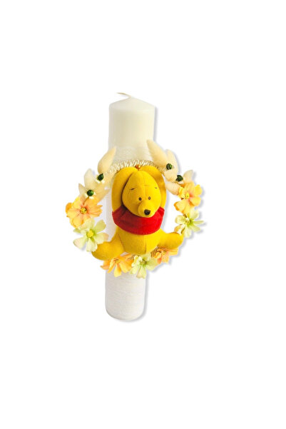 Eventissimi Baptism candle, 30 cm, Winnie the pooh, Eventissimi, white/yellow