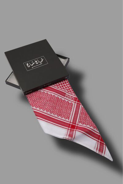 Shami Elegant red shemagh for men, new model 26