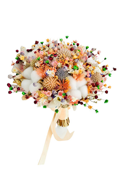 Eventissimi Buchet cu bumbac si plante naturale uscate