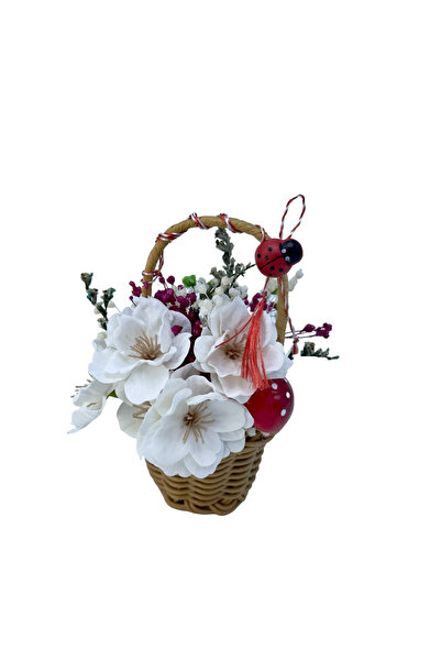 Eventissimi Cosulet cu flori si licheni (Alb)