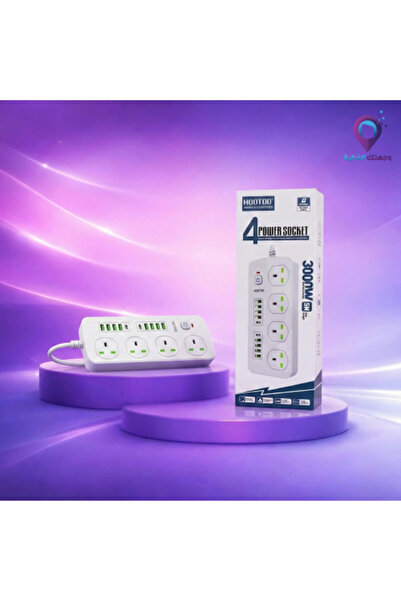 HooToo Smart Power Strip 4 Outlets with 8 USB Ports – 3000 Watts –