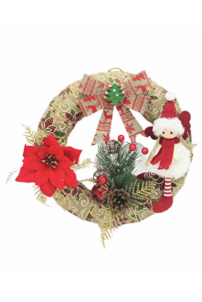 Eventissimi Coronita Craciun Eventissimi, 30 cm, Decorata