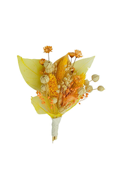 Eventissimi Cockade/ flowers for the chest, made of Natural Dried Flowers - E...