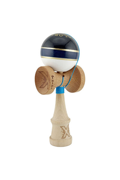 Kendama X Royal Royal King Size, căni mari Super Sticky, dungi aurii alb-bleu...
