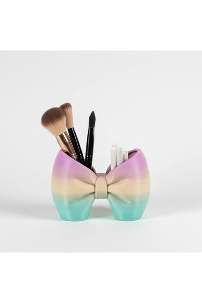 Atatuğ Hediyelik Pastel Gradient Decorative Ribbon Desktop Organizer and Make...