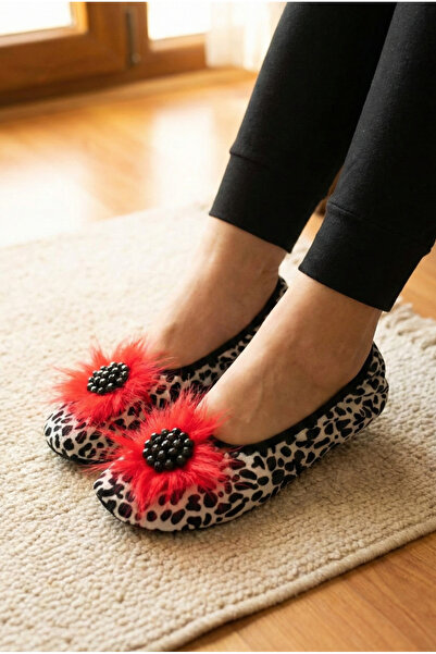 Mijja Velvet, Stoned and Furry Home Slippers, Daily Gift, Hajj Umrah Dowry Gi...