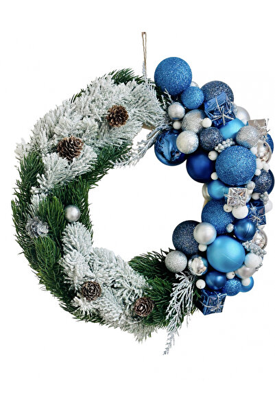 Eventissimi Coronita cu globuri si brad pentru Craciun (Multicolor)