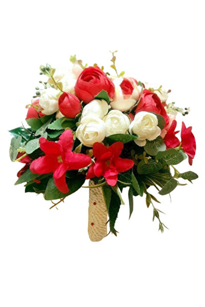 Eventissimi Buchet de Flori - Bujori Alb/Rosu