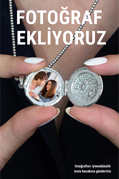 İYİ MODA Fotoğraf Koyulan Hiç Çıkarma Kolyesi | Hediyelik Anı Kolyesi | Kapak...