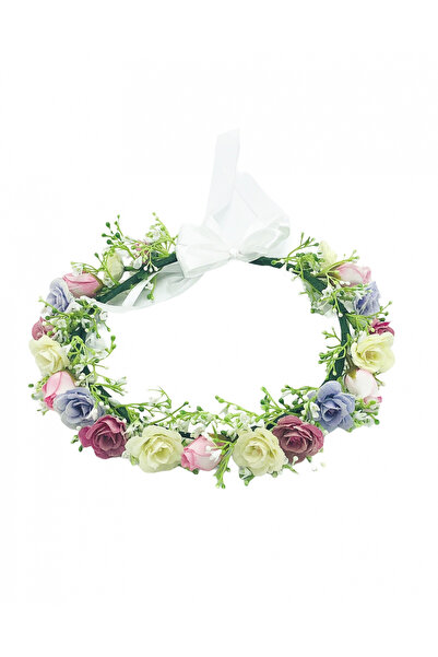 Eventissimi Coronita din mini trandafiri si floarea miresei