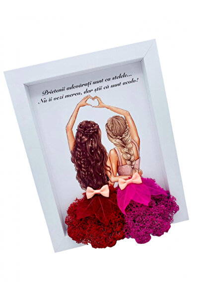 Eventissimi Aranjament floral, 24 cm, licheni stabilizați, vas ceramic, multi...