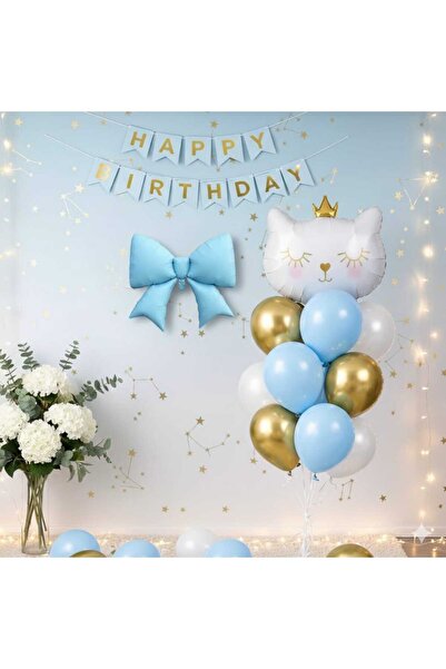 ÇITIPITISTORE pisică SET DE BALEOANE PENTRU PETRECERE DE ANIVERSARE CU TEMATI...