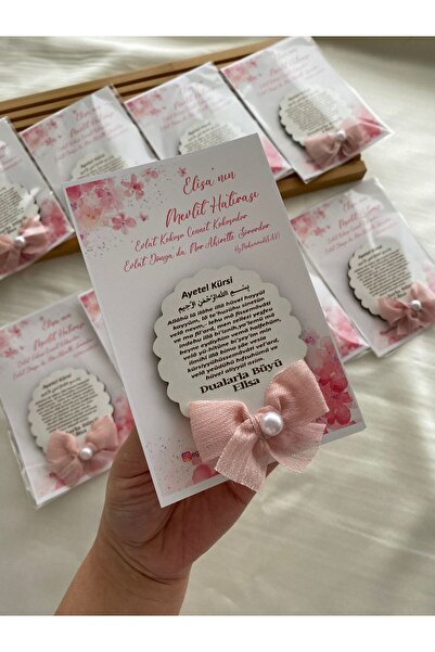 Egelinahediyelik Kişiye Özel İSİMLİ Sünnet Bebek Hac Umre Mevlidi Ahşap Dualı...