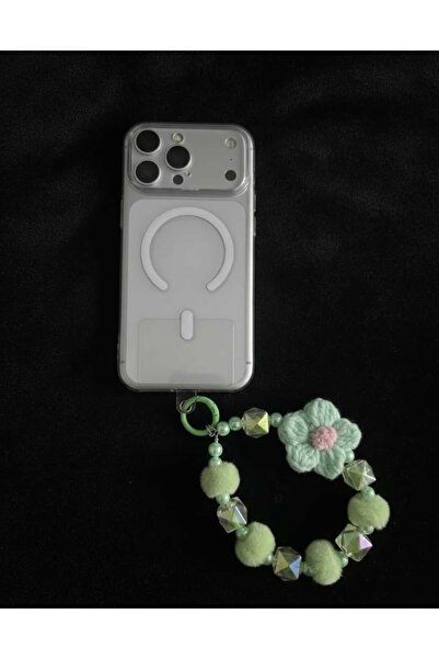 Beksy Accessory Telefon Tutucu ve Çanta Süsü Çiçek Tasarımlı Boncuk Bileklik ...