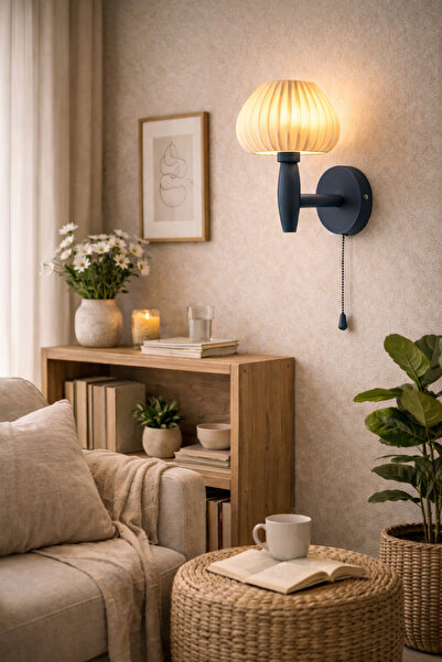 Limon 3D Desing Modern Duvar Aplik | Zincir Anahtarlı | Yatak Odası & Salon |...