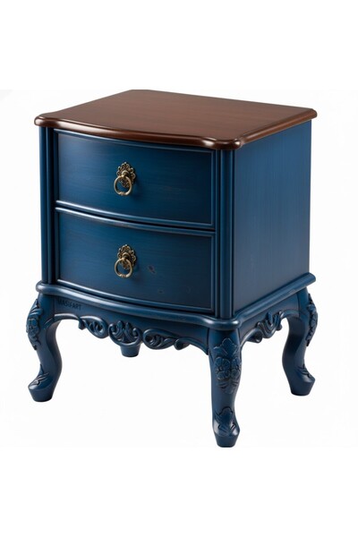 Masifart Aureol Barcelona Geniş Oymalı Komodin