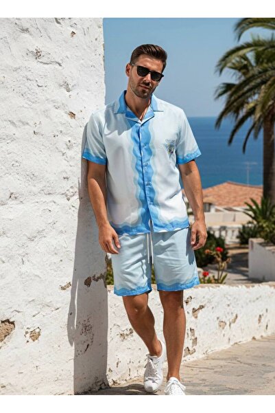 YusGos Hawaiian Relaxed Fit Short Sleeve Loose Lapel Collar Summer Shirt Shor...