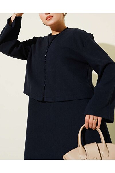 Burcia Mini Button Front Dress Double Set