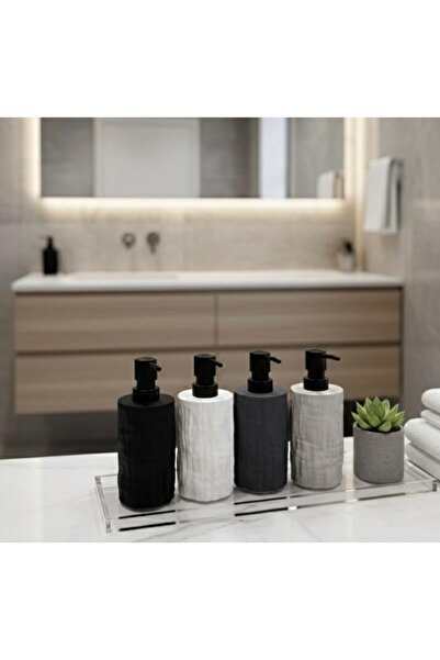 Tisan Akrilik Lüks Silindir Sıvı Sabunluk, Mutfak Banyo Lavabo Üstü Sabunluk ...